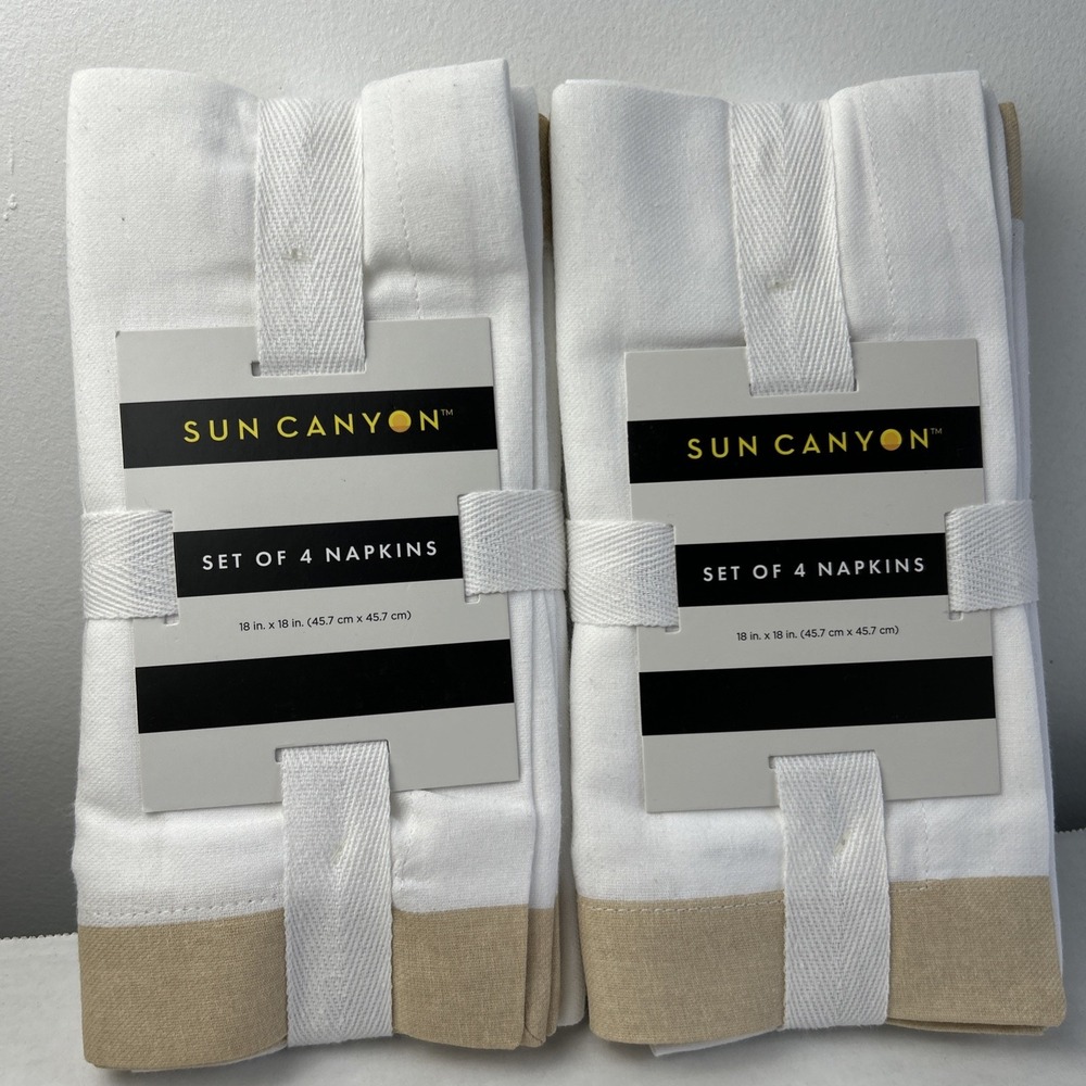 Sun Canyon 18x18" Napkins (2) Sets Of Four = 8 Total New‎
